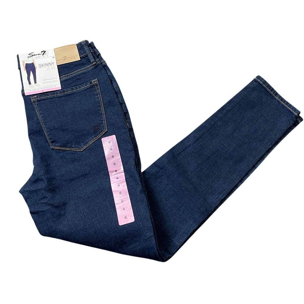 Seven 7 New w/Tags NWT 6 Skinny Jeans Cotton Blend Denim